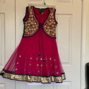 Girl’s Partywear - Indian Style - Kundan work